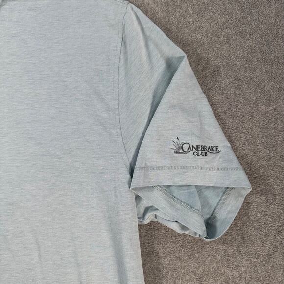 Linksoul Short Sleeve Golf Polo Men's XXL Canebrake Club Logo Blue New - Picture 2 of 10